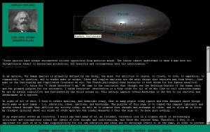 Design for Think for Yourself, my student site, circa 1999. Click to see a full size image.