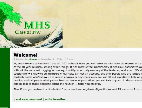 MHS Class of 1997 Website